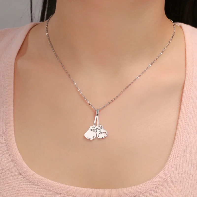 Collier Gants de Boxe Femme