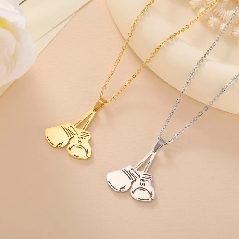 Collier Gants de Boxe Femme