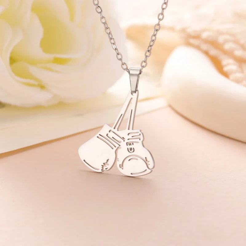 Collier Gants de Boxe Femme