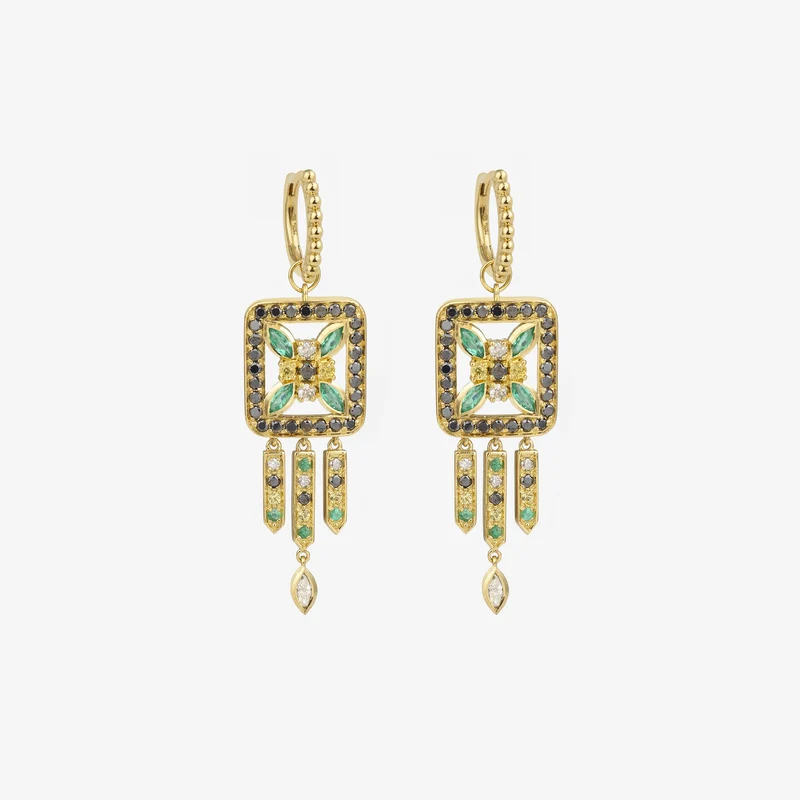 Rita Earrings 3–Green