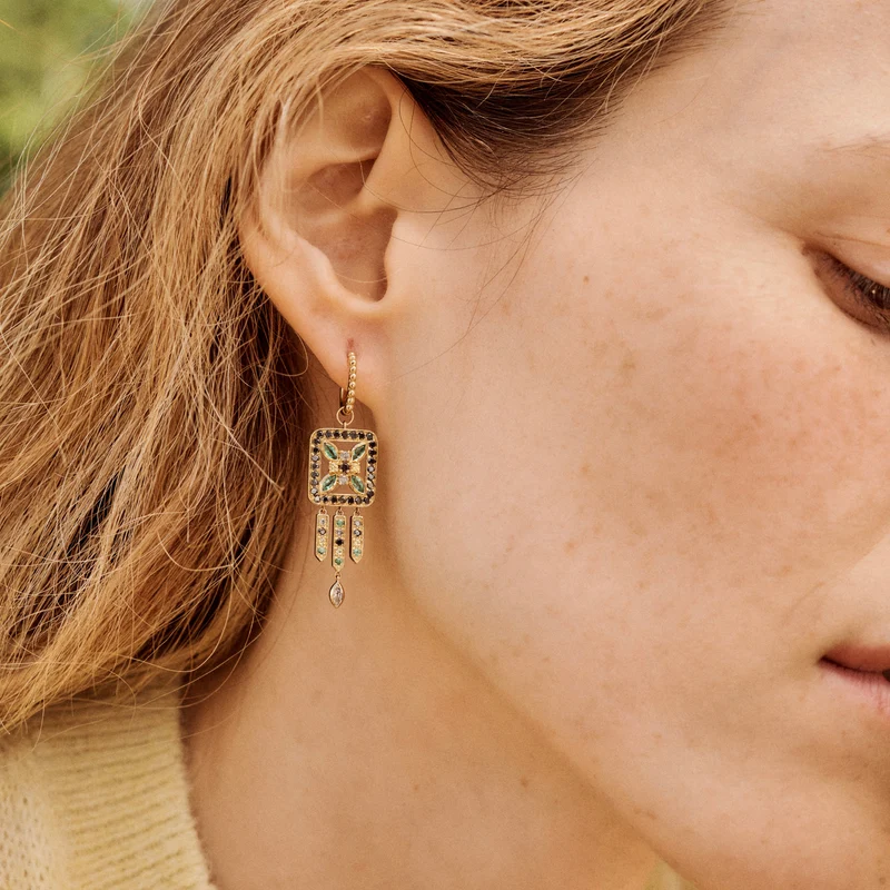 Rita Earrings 3–Green