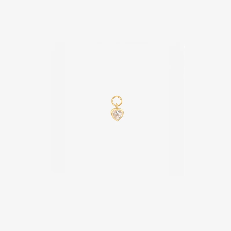 Earring Charm Petit Coeur–Full Diamond