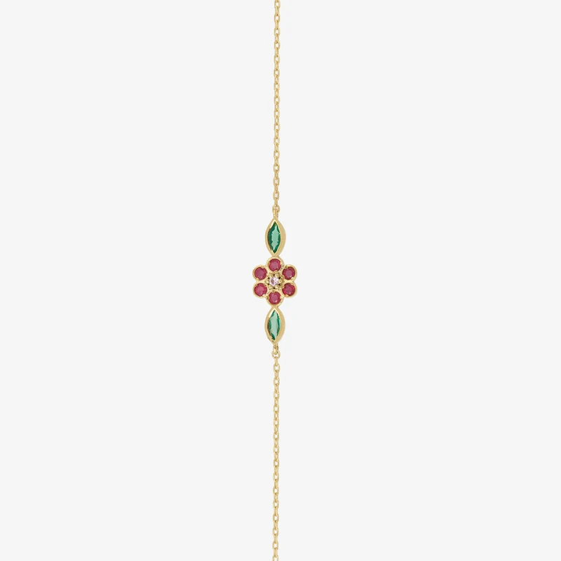 Miniflower Bracelet 1–Red
