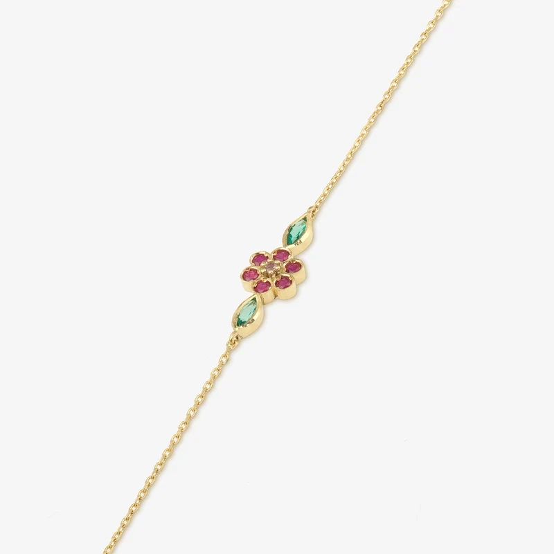 Miniflower Bracelet 1–Red