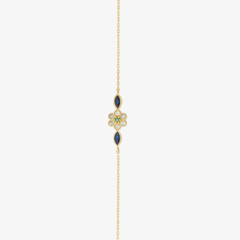 Miniflower Bracelet 1–Blue