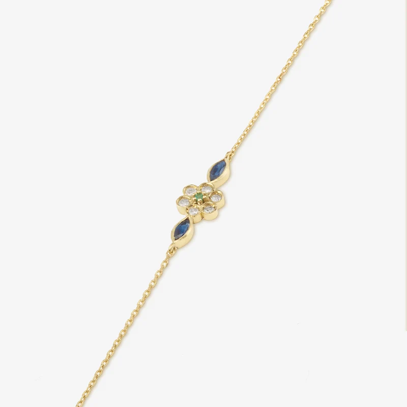 Miniflower Bracelet 1–Blue