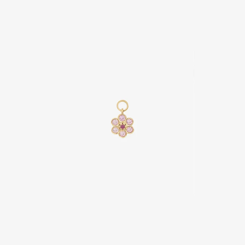 Earring Charm Miniflower 1–Pink