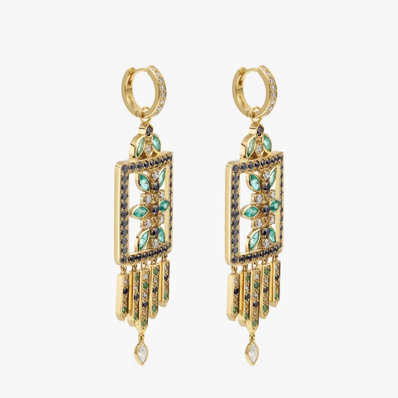 Rita Earrings 1–Green