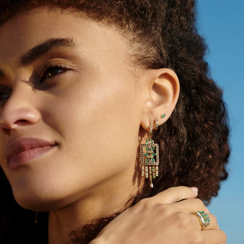 Rita Earrings 1–Green