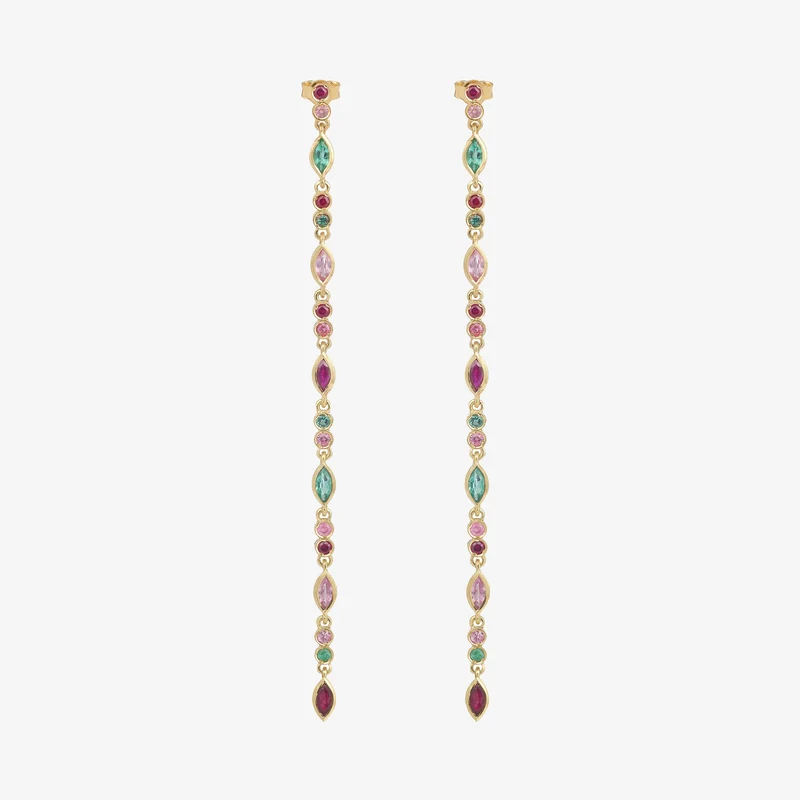 Gaia Earrings 3–Red