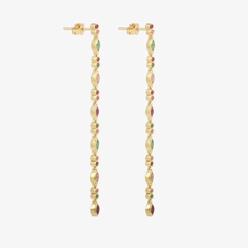 Gaia Earrings 3–Red