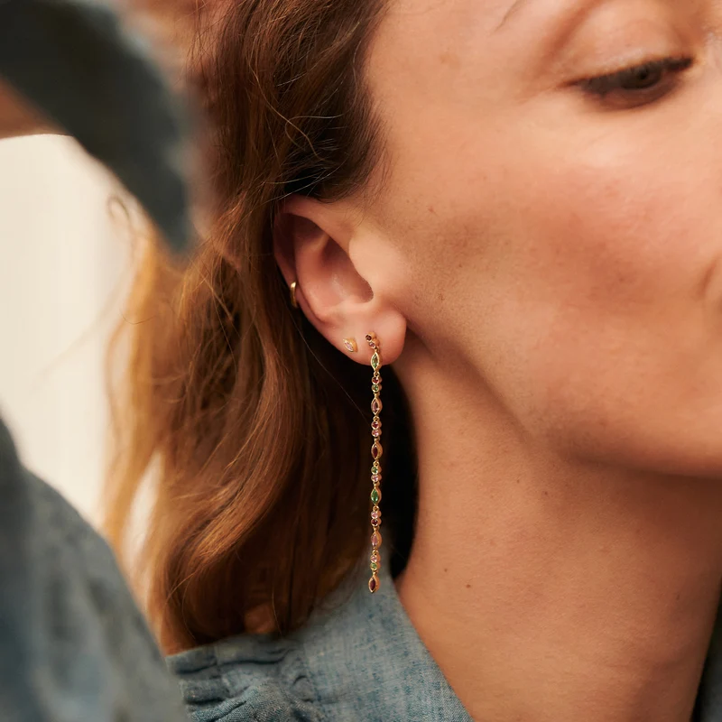 Gaia Earrings 3–Red