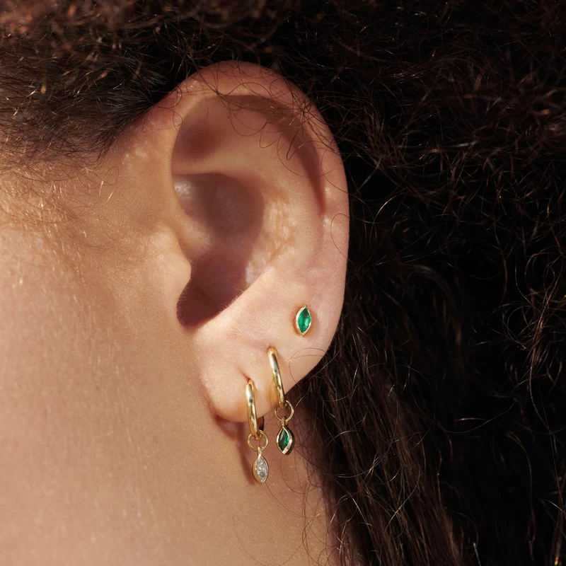 Georgia Ear Stud 1–Green