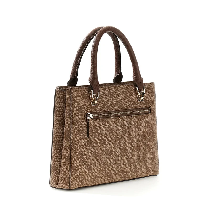 Guess Noelle Latte Logo Brown Sac À Main Multi Compartiments HWBG96-72050-LGW
