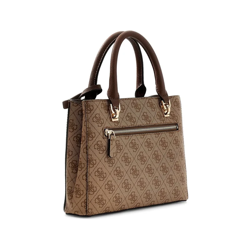 Guess Noelle Latte Logo Brown Sac À Main Multi Compartiments HWBG96-72050-LGW