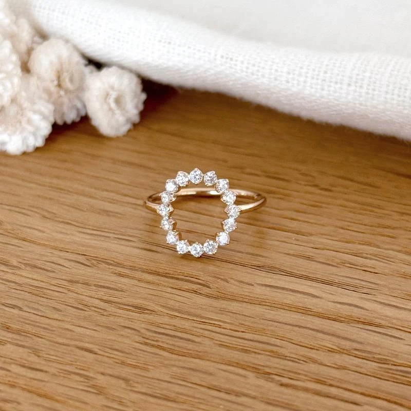 Bague "Solene" plaqué or