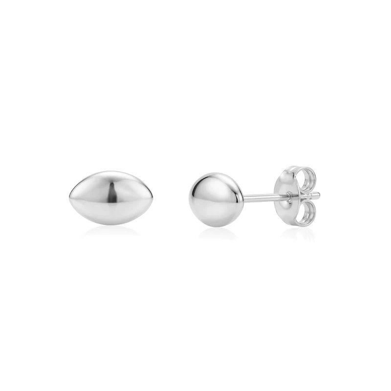 Boucles d'oreilles élégantes en forme de dôme