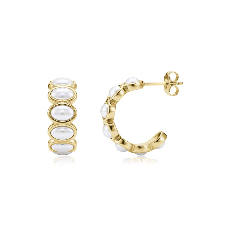 Boucles d'oreilles créoles Pearl Ridge
