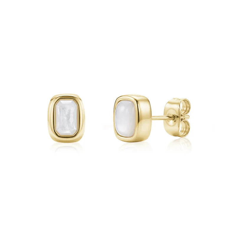 Clous d'oreilles coussin en nacre