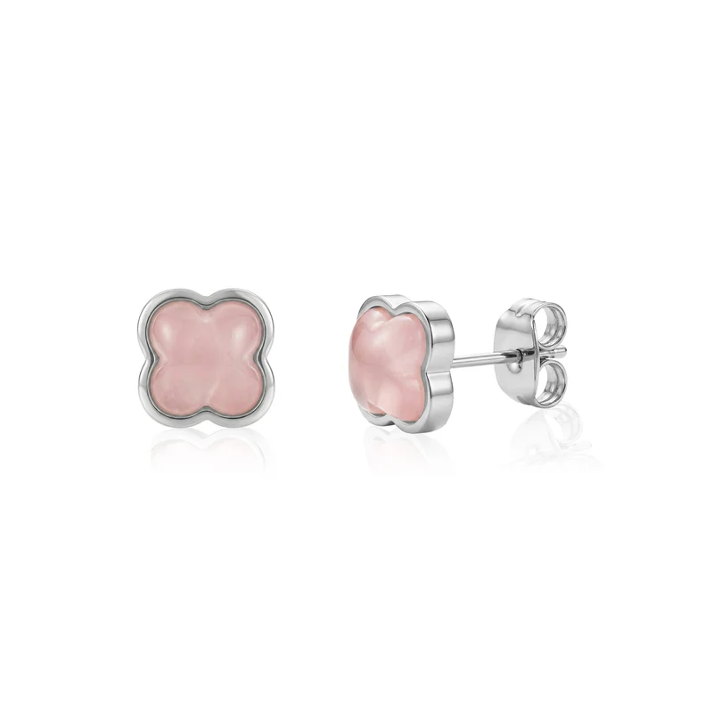 Boucles d'oreilles clous Rose Clover