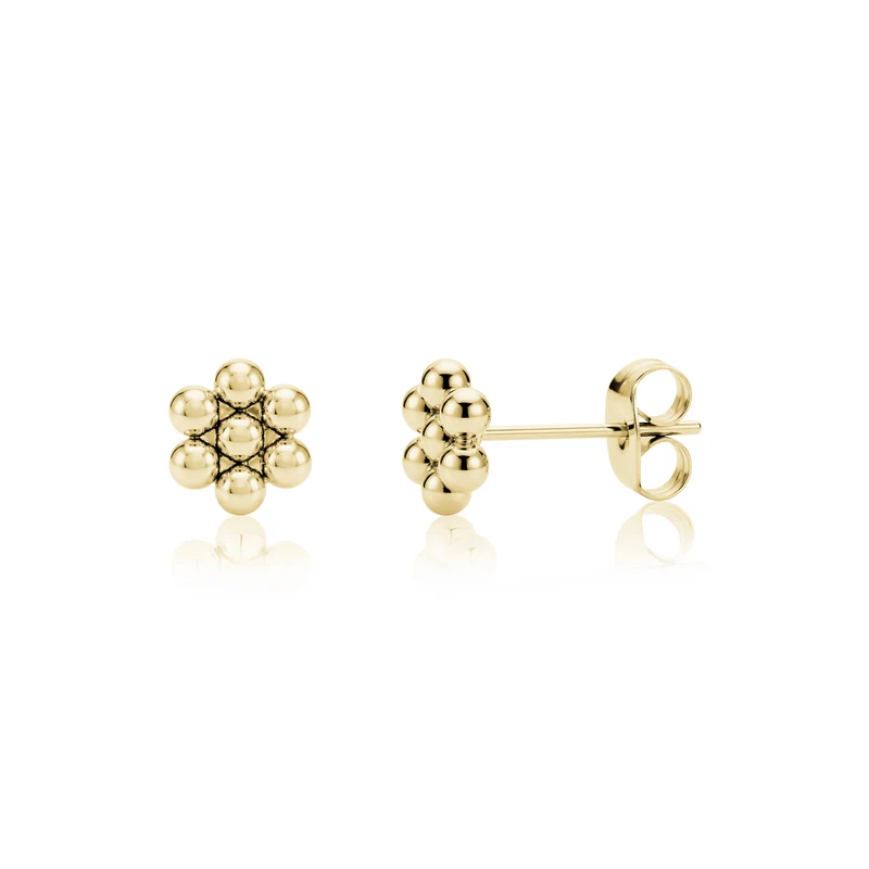 Clous d'oreilles classiques à perles