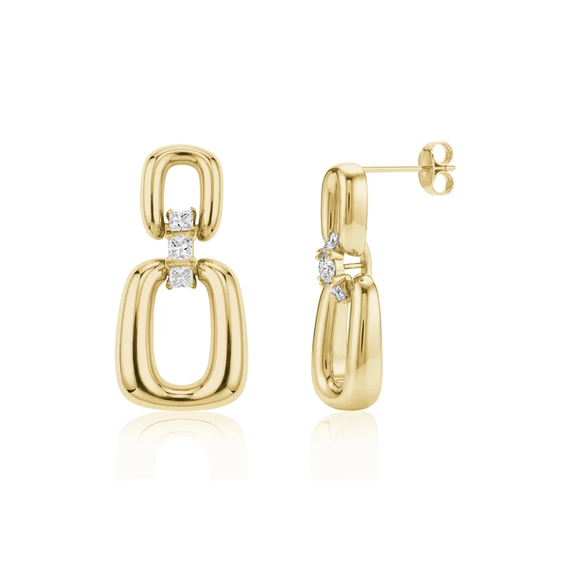 Boucles d'oreilles Atelier Link Drop