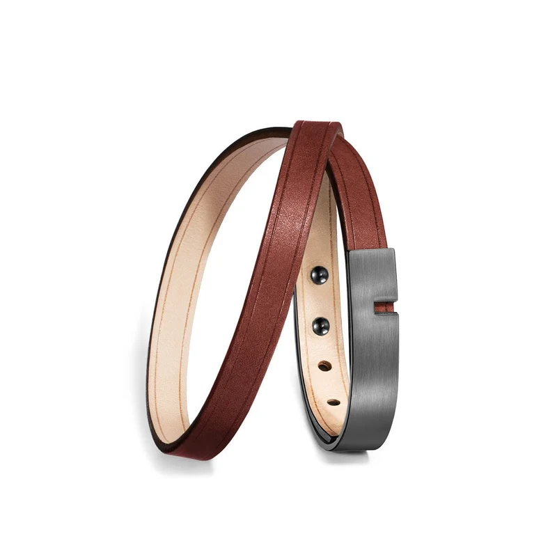 Bracelet homme marron double | U'TURN TWICE