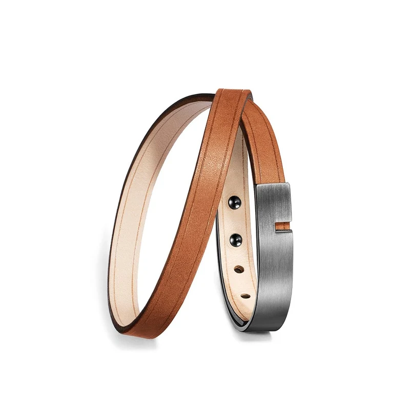 Bracelet homme marron double | U'TURN TWICE