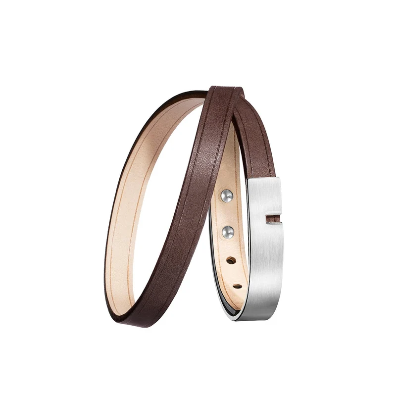Bracelet homme marron double | U'TURN TWICE