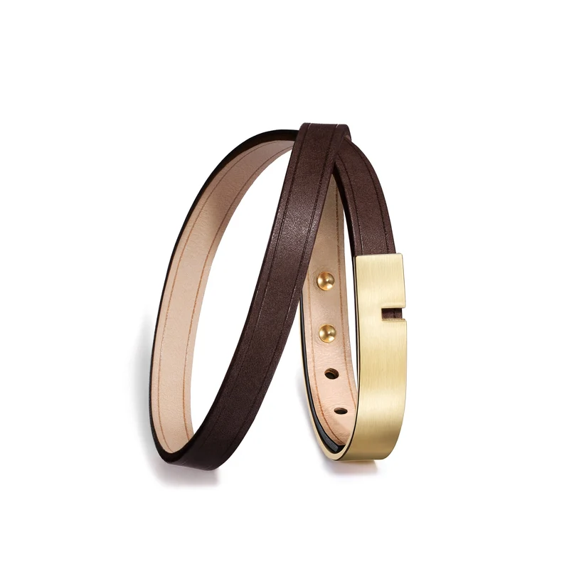 Bracelet homme marron double | U'TURN TWICE
