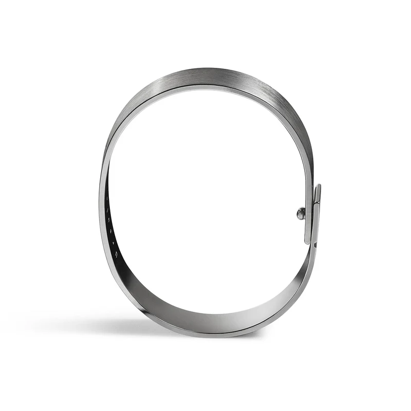 Bracelet jonc argent noir - 9mm | SATURNE.9