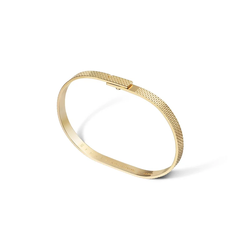 Jonc homme or vermeil ciselé - 5mm | SATURNE.X