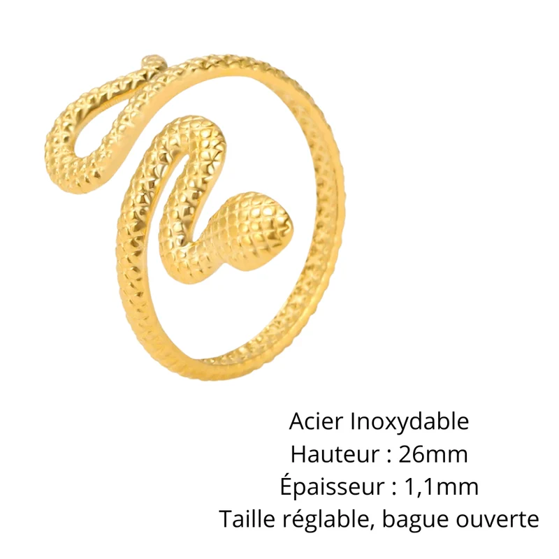 Bague Serpent Texture