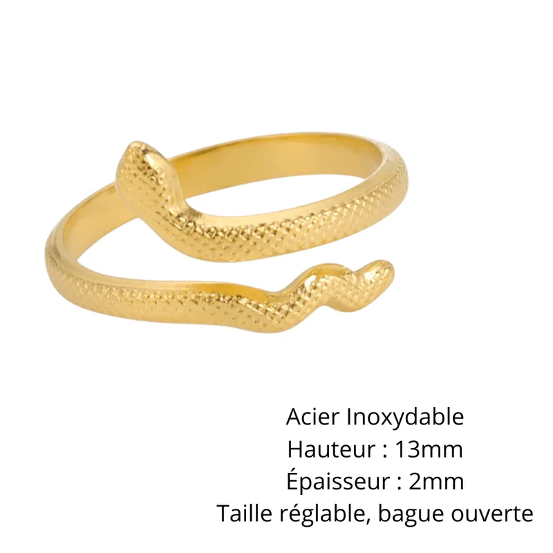 Bague Serpent Vague