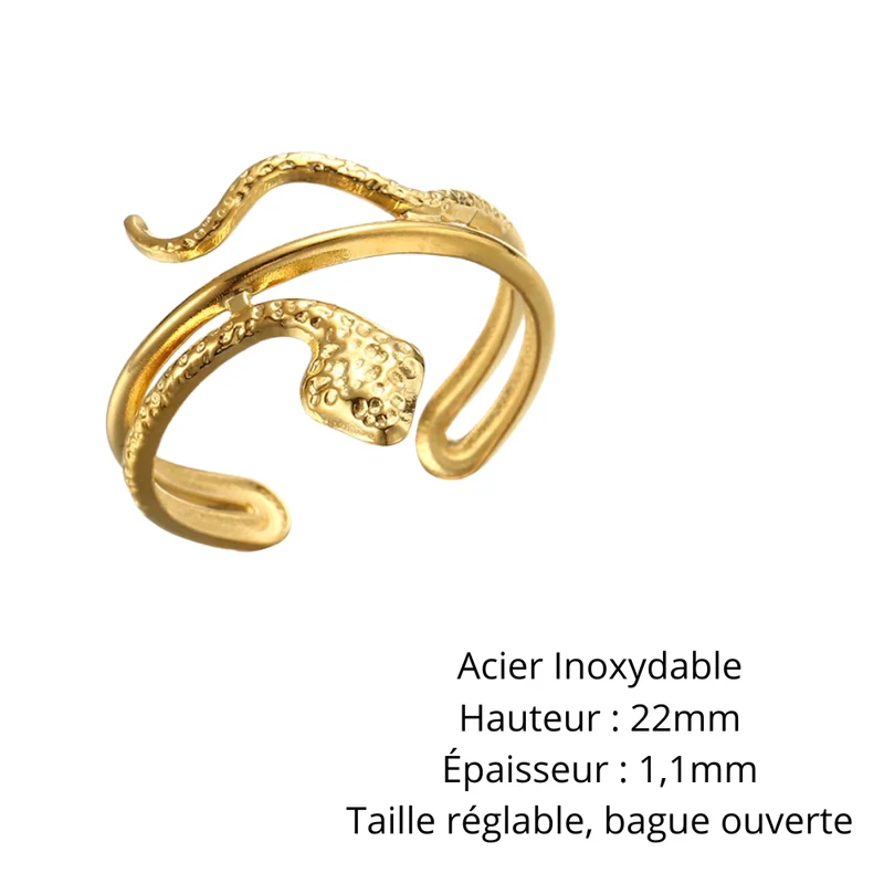 Bague Serpent Ouverte