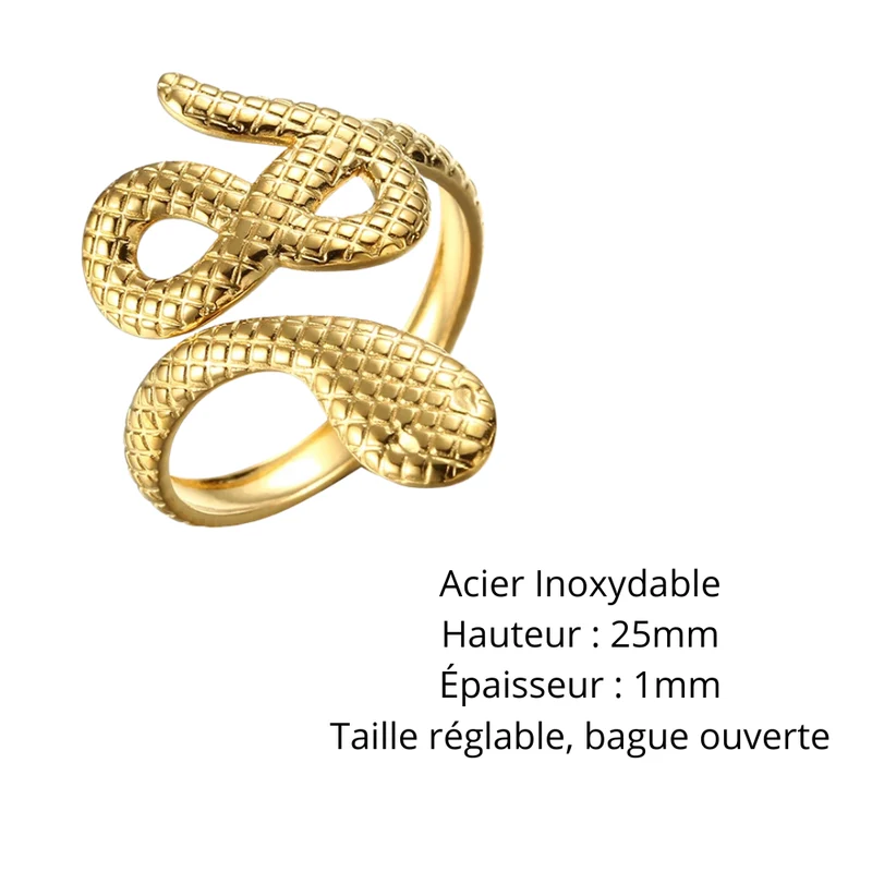 Bague Serpent Signe Infini
