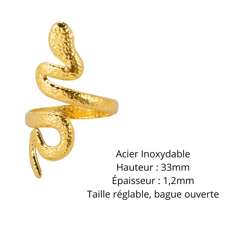 Bague Serpent Design