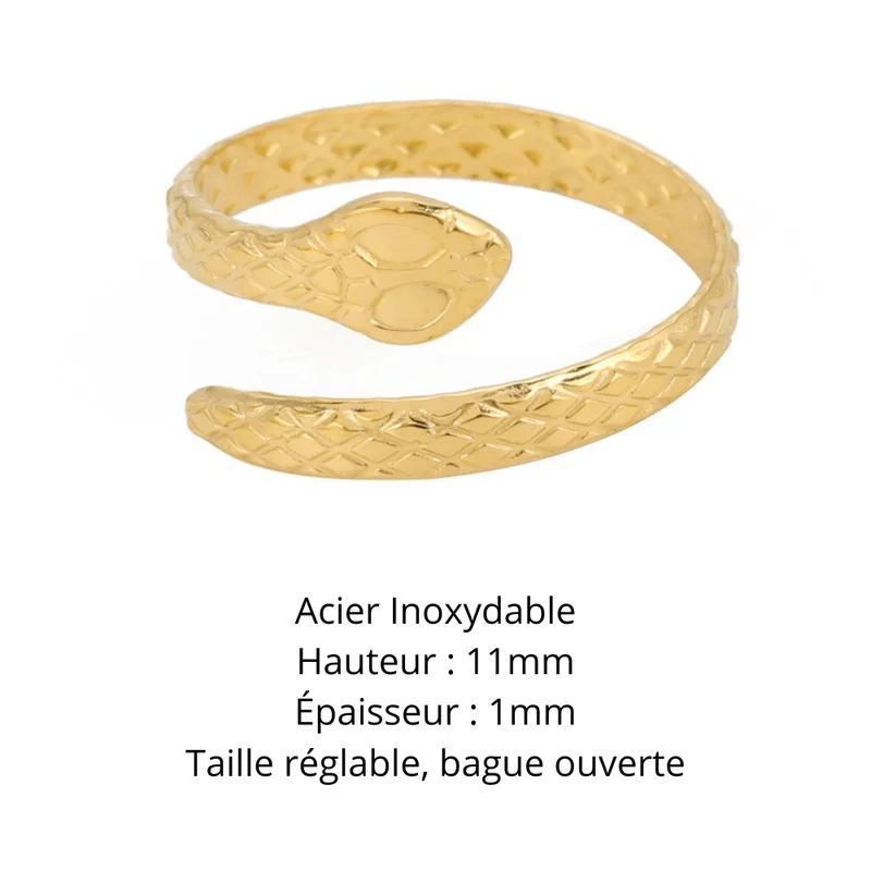 Bague Serpent Réglable