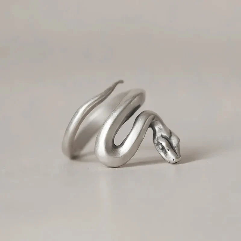 Bague Serpent Acier