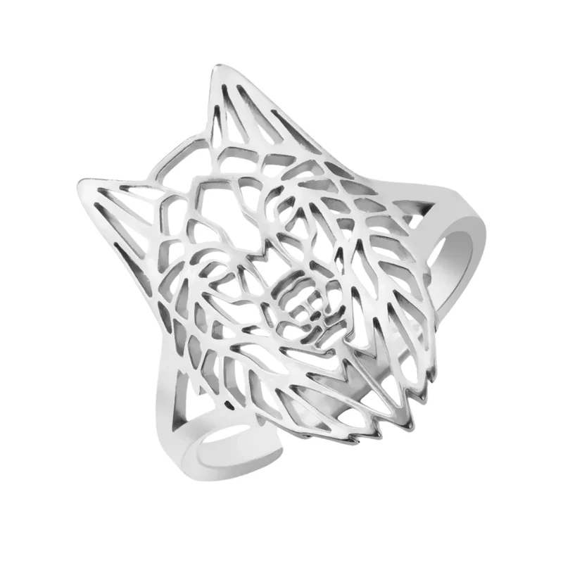 Bague Loup Origami