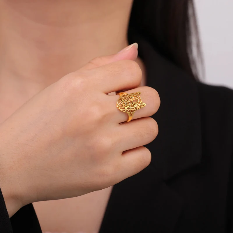 Bague Loup Origami