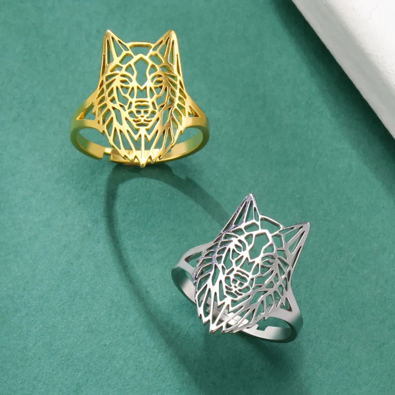 Bague Loup Origami
