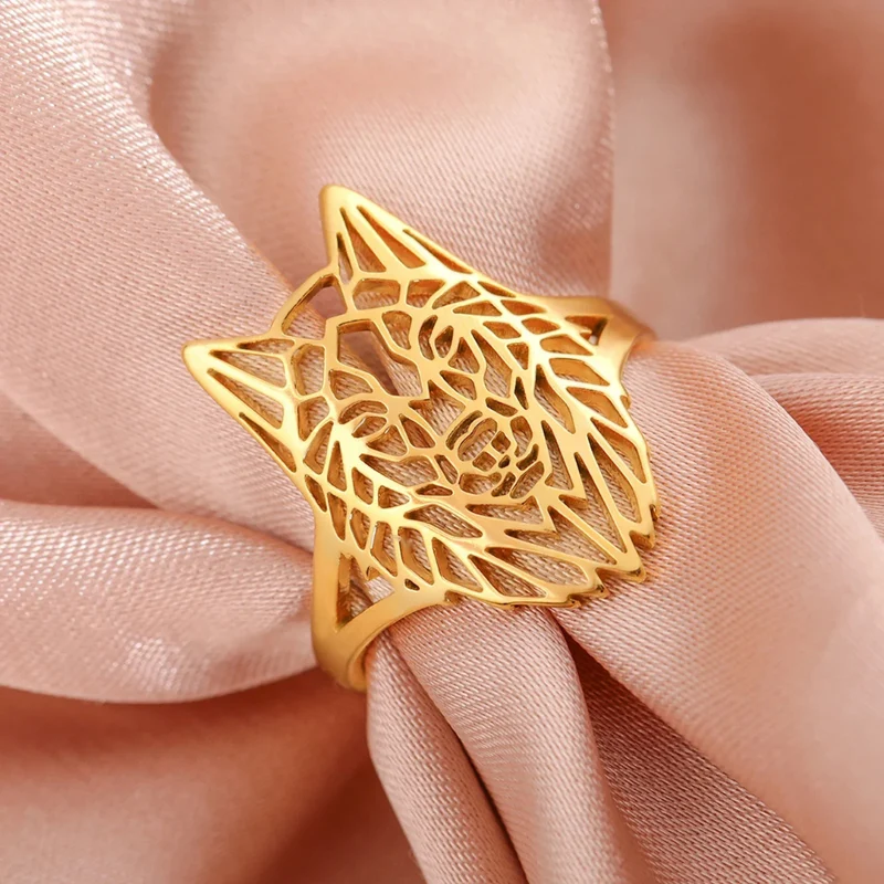 Bague Loup Origami