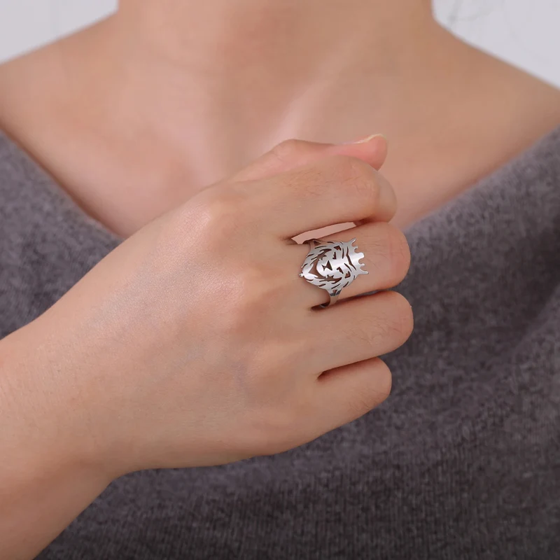 Bague Lion Couronne