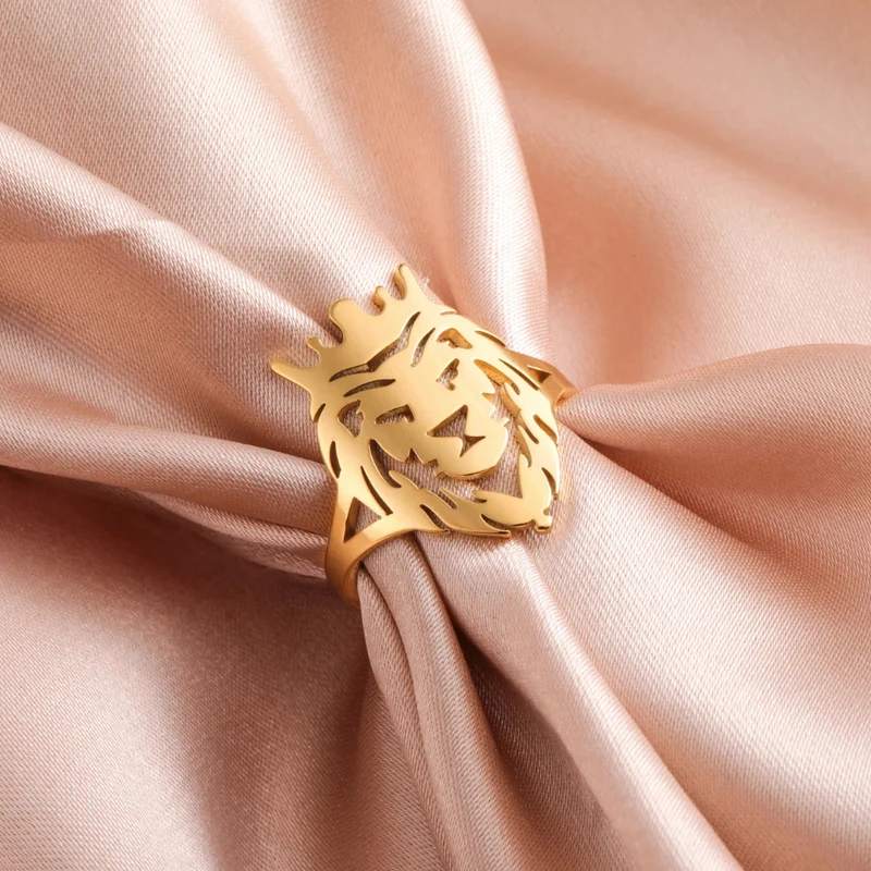 Bague Lion Couronne