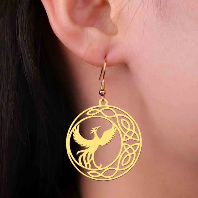 Boucles d'Oreilles Phoenix Cercle