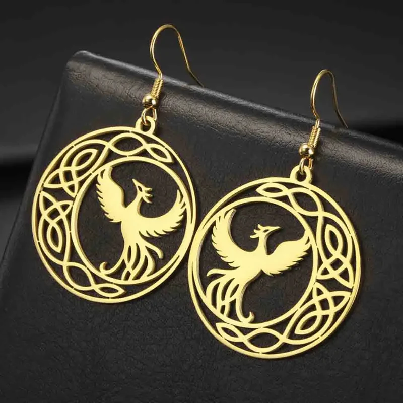 Boucles d'Oreilles Phoenix Cercle