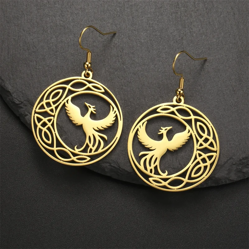 Boucles d'Oreilles Phoenix Cercle