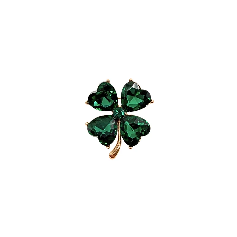 BROCHE "TREFLE M"