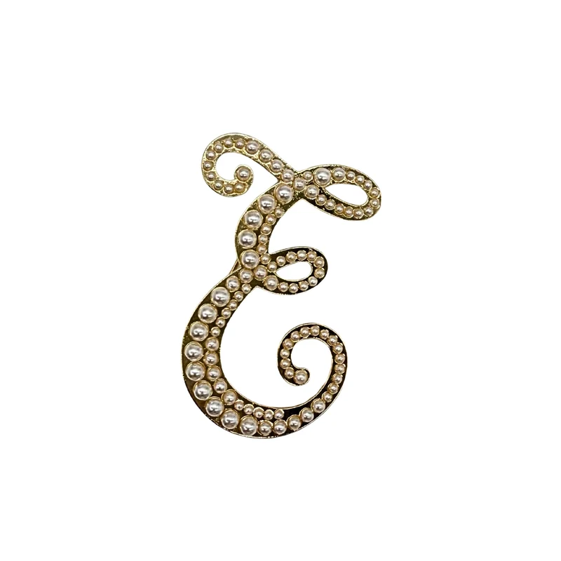BROCHE "INITIALE PEARL"